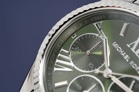 michael kors mk6222|Lexington Green and Silver.